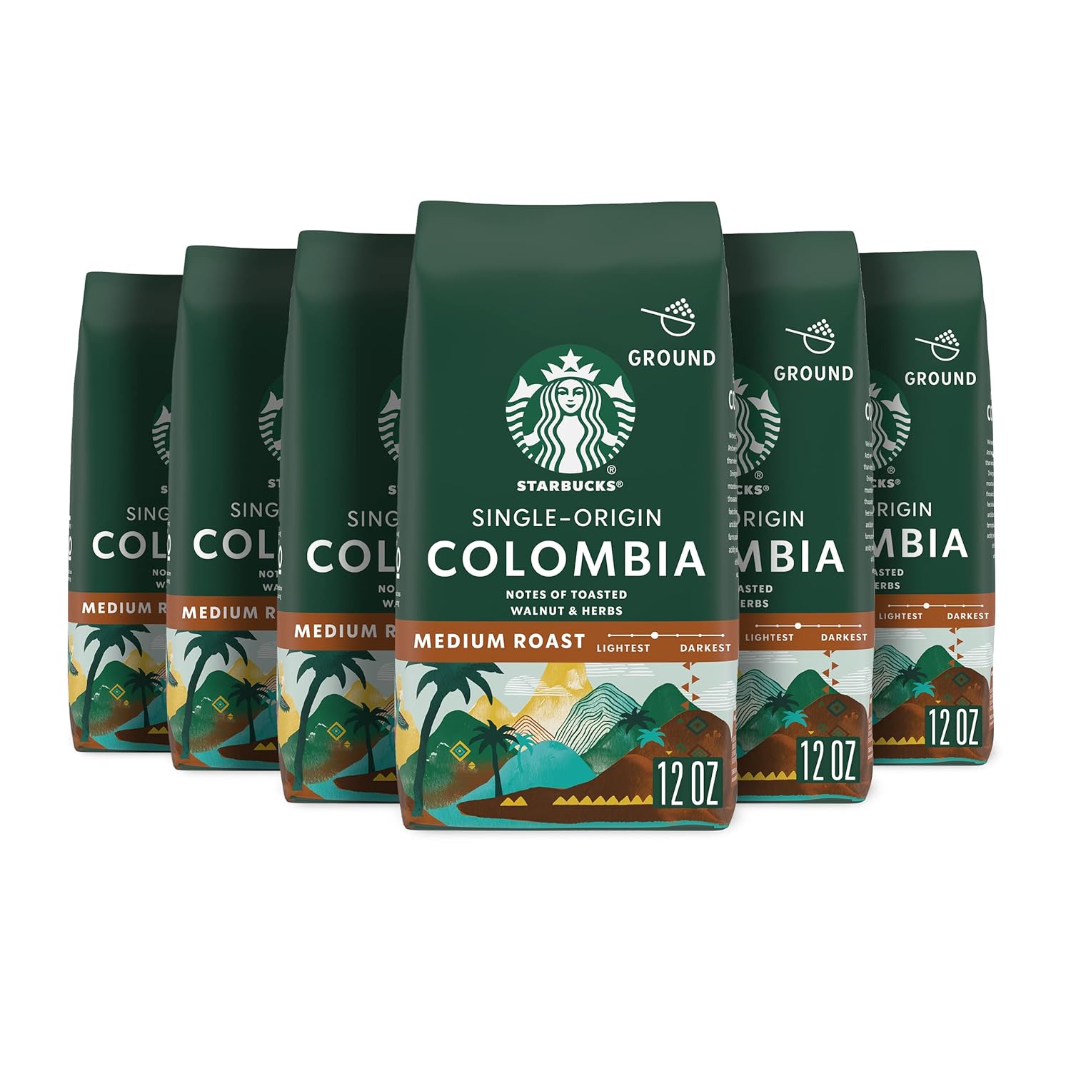 Starbucks Ground Coffee, Medium Roast Coffee, Pike Place Roast, 100% Arabica, 1 Bag (28 Oz)
