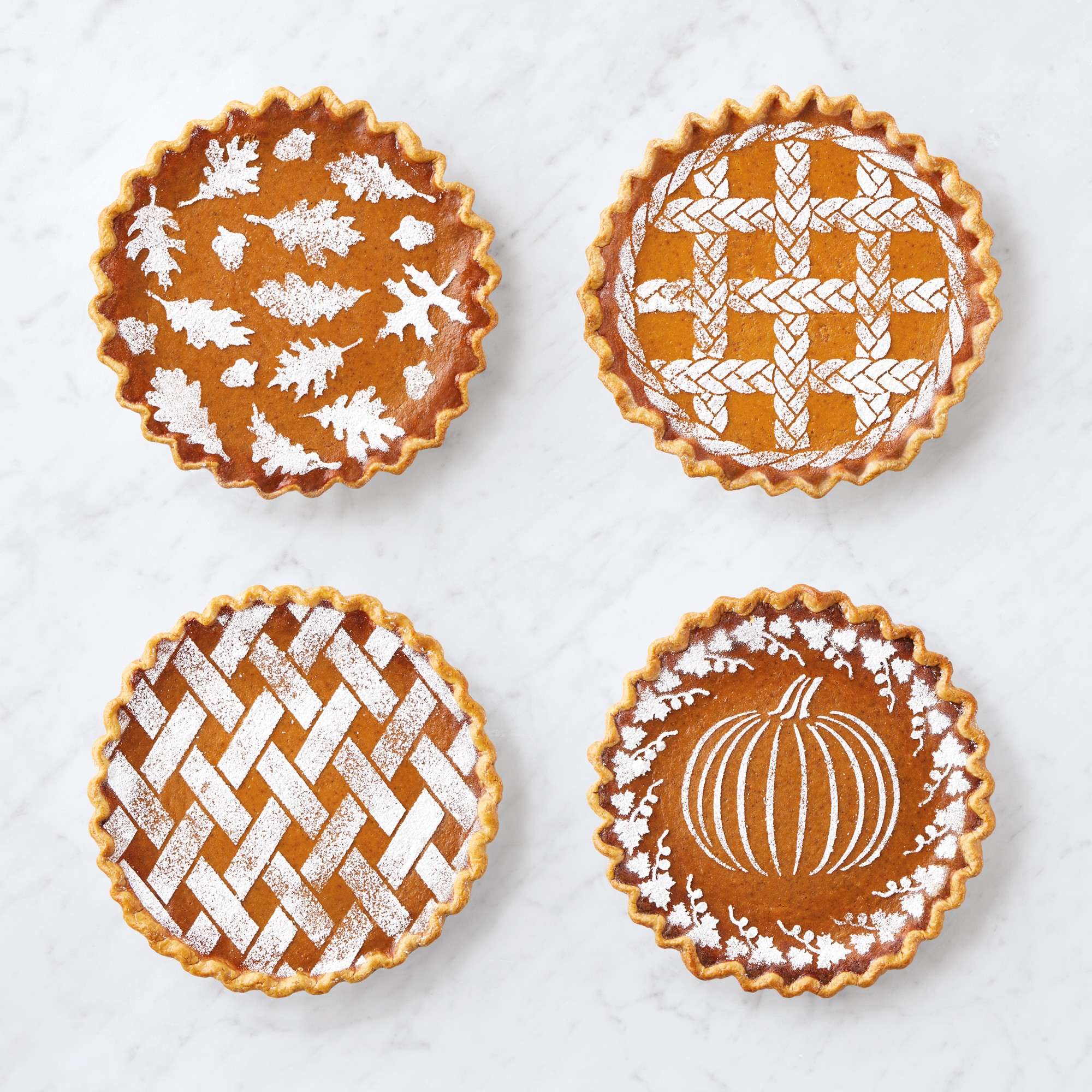 Williams Sonoma Pie Stencils, Set of 4