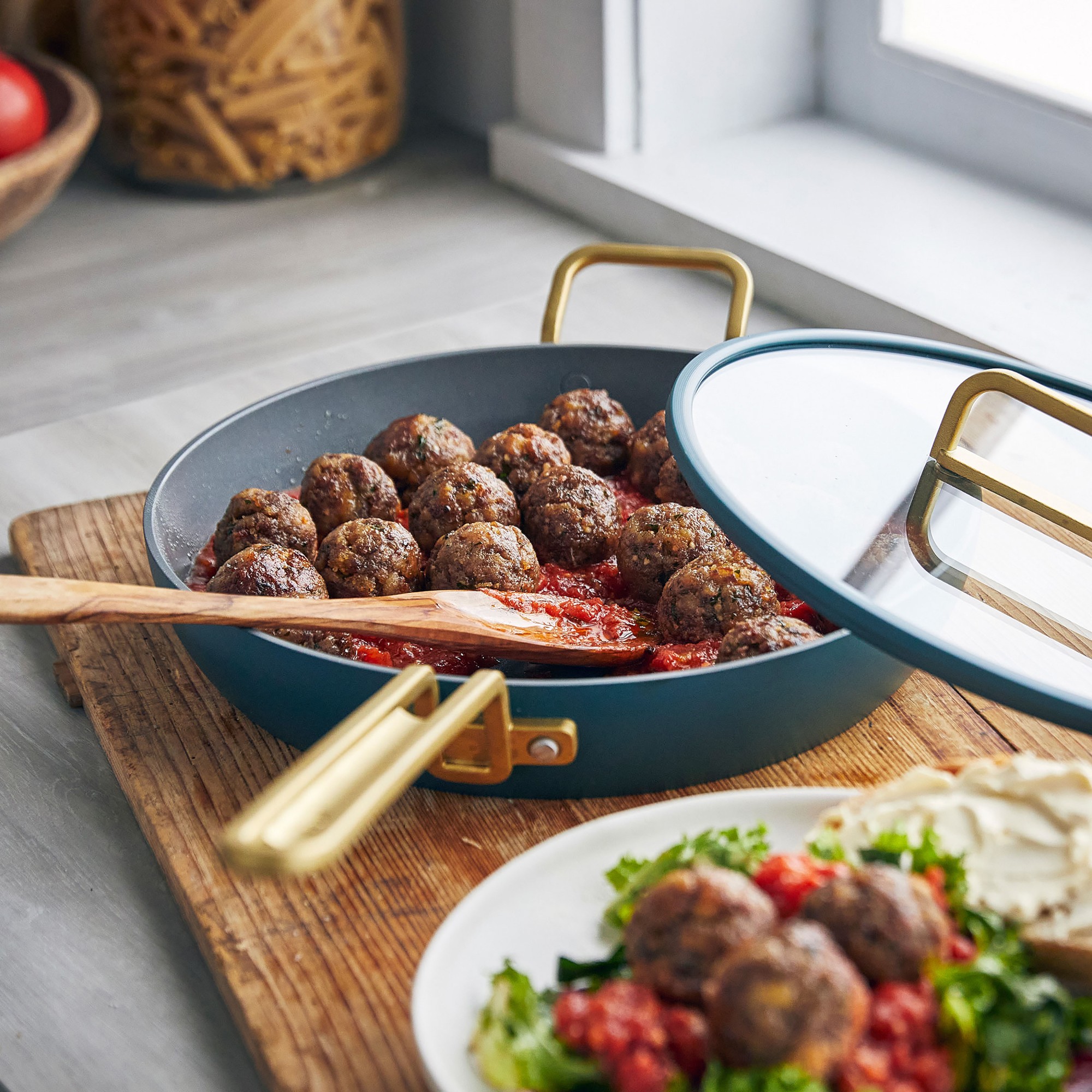 GreenPan™ Stanley Tucci™ Ceramic Nonstick Covered Fry Pan, 12