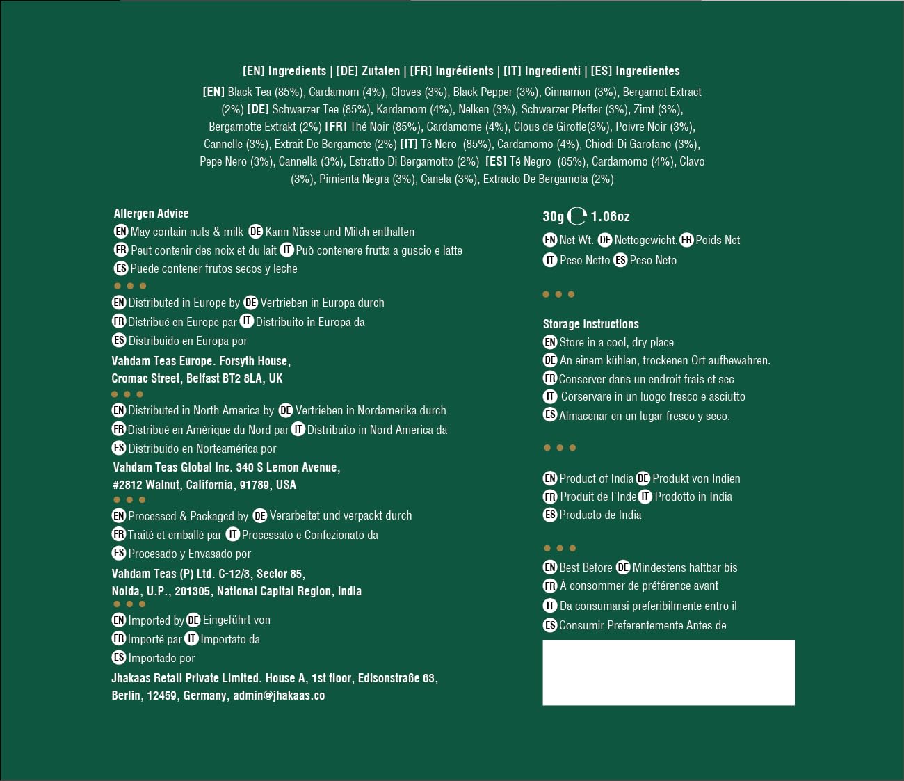 VAHDAM, Organic Turmeric Ginger Herbal Tea Bags (100 Pyramid Tea Bags) Caffeine Free, Non GMO, Gluten Free | 100% Pure Herbal Blend - Savory & Spicy | Plant-Based Tea Bags | Resealable Ziplock Pouch