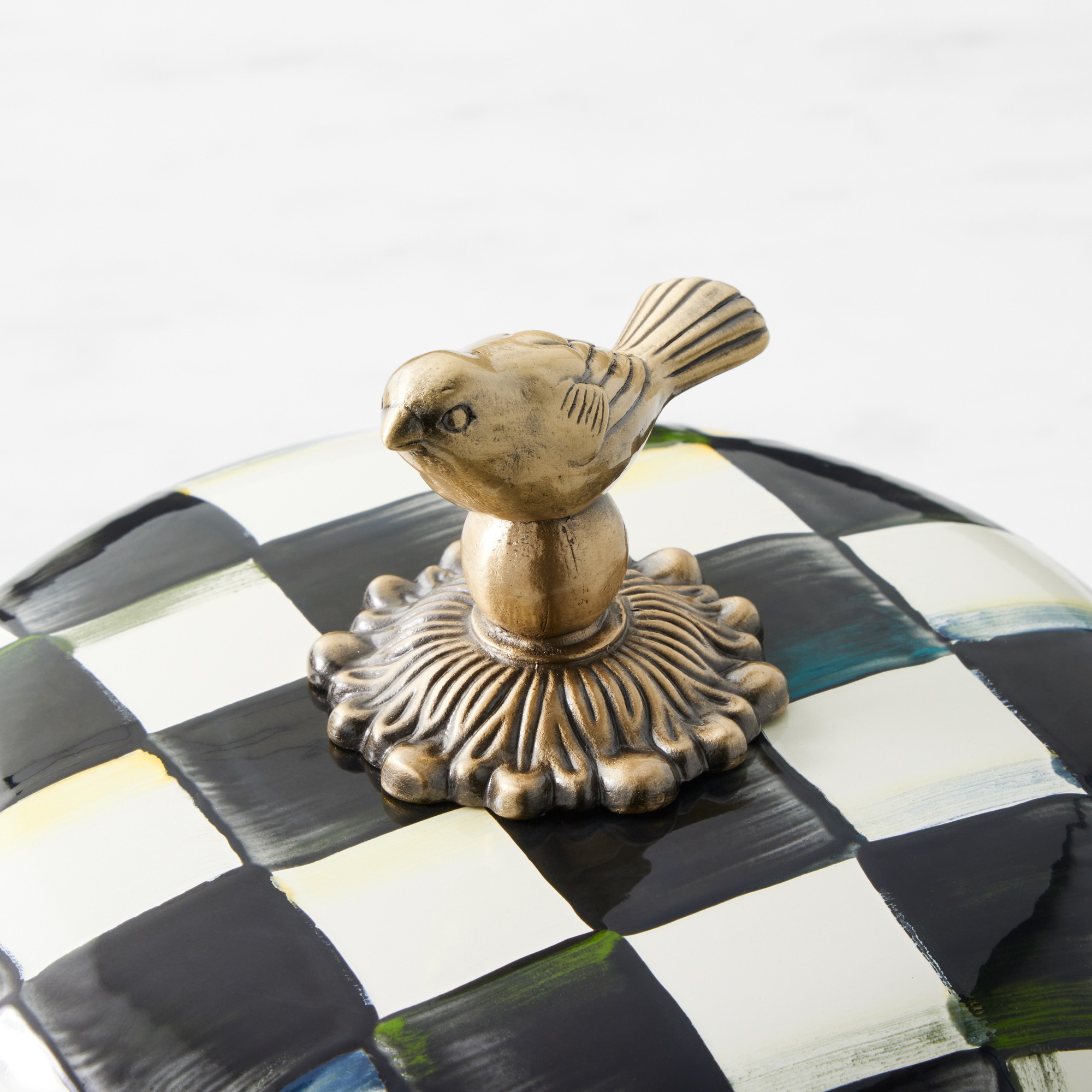 MacKenzie-Childs Courtly Check Saucepan