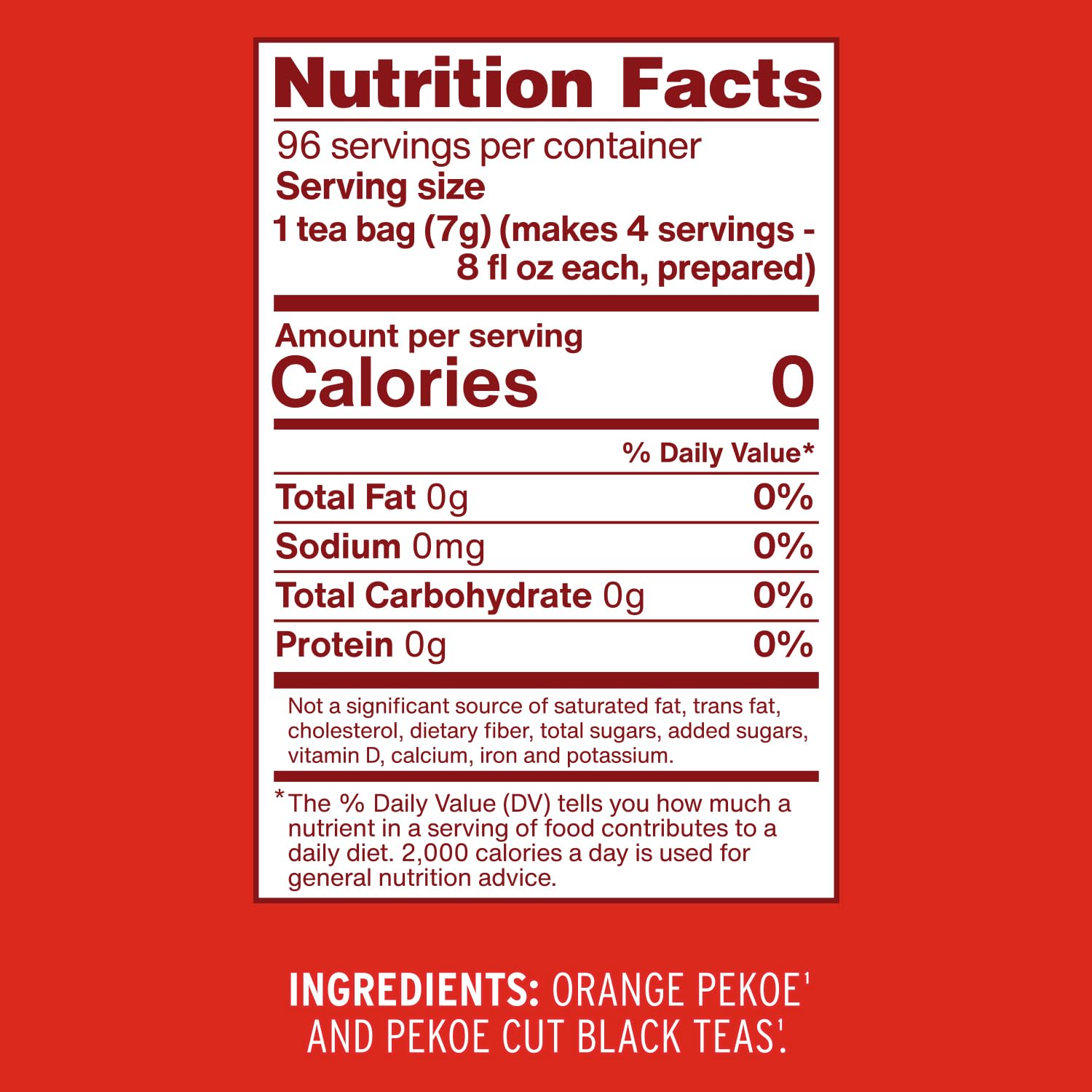 Luzianne Unsweetened Iced Tea Bags, Gallon Size, 24ct Box (Pack of 1)