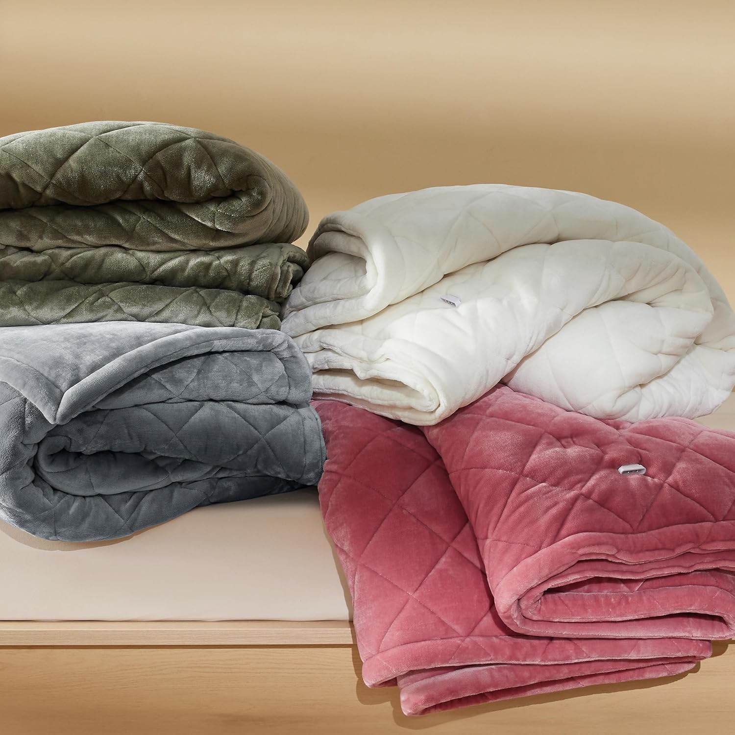 Bedsure Heated Blanket Electric Throw - Soft Flannel Electric Blanket, Heating Blanket with 4 Time Settings & 6 Heat Settings, Warm Blanket Gift for Grandma (50x60 inches, Grey)