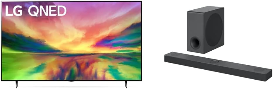 LG QNED80 Series 65-Inch Class QNED Mini LED Smart TV 4K Processor Smart Flat Screen TV for Gaming with Magic Remote AI-Powered 65QNED80URA, 2023 with Alexa Built-in,Black