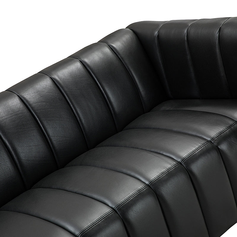 Rowan Genuine Leather Vinyl Office Sofa -83