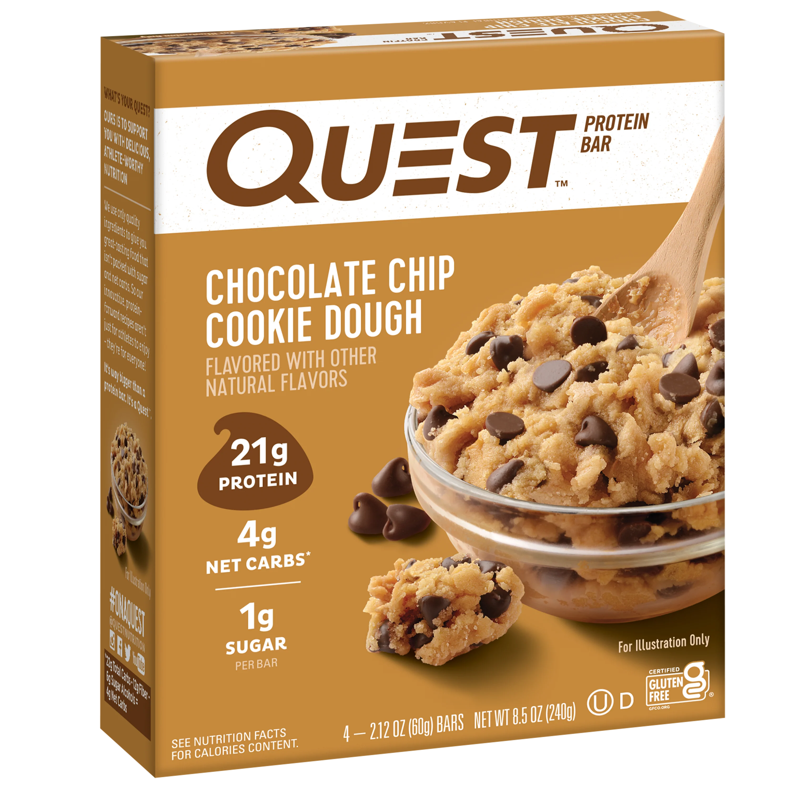 Chocolate Chip Cookie Dough Protein Bars