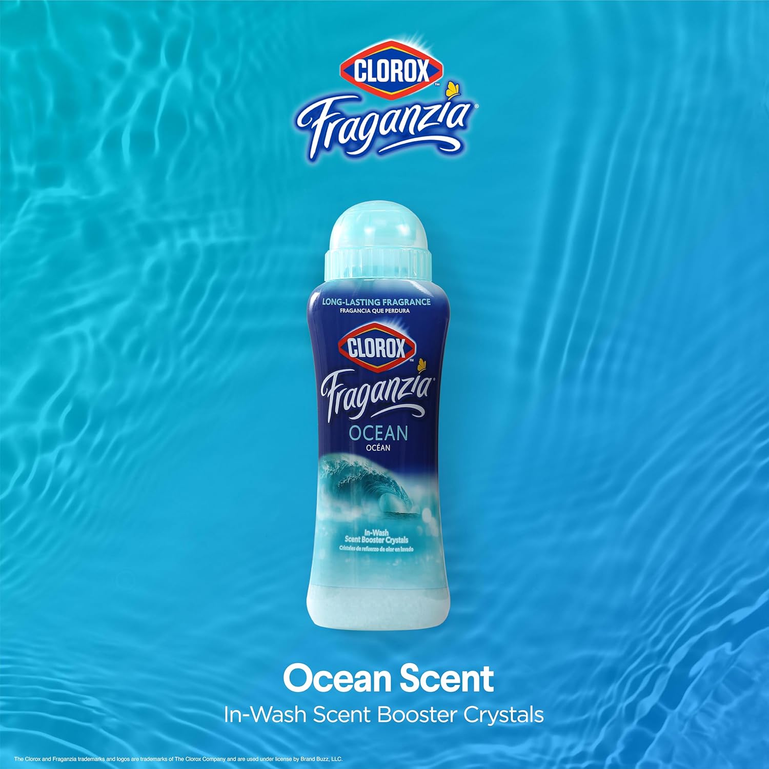 Clorox Fraganzia In-Wash Scent Booster Crystals in Ocean Scent, 18 Oz Twin Pack | Laundry Scent Booster Crystals | In-wash Scent Booster for Fresh Laundry in Ocean Scent 18 Ounce Twin Pack, 36oz