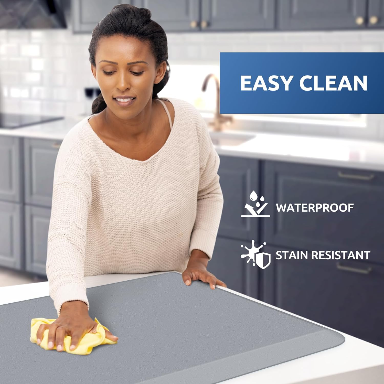 KitchenClouds Kitchen Mat Cushioned Anti Fatigue Rug 17.3