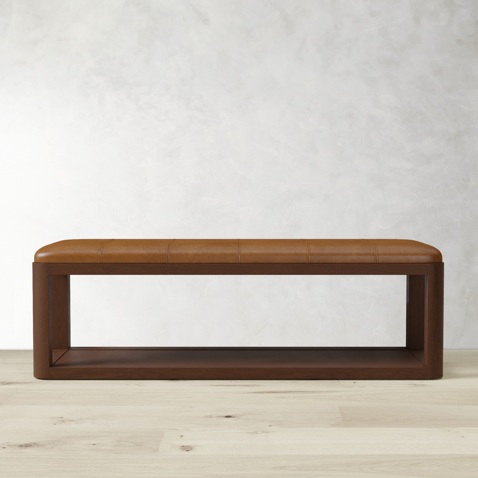 Porte Grid Tufted Bench (55
