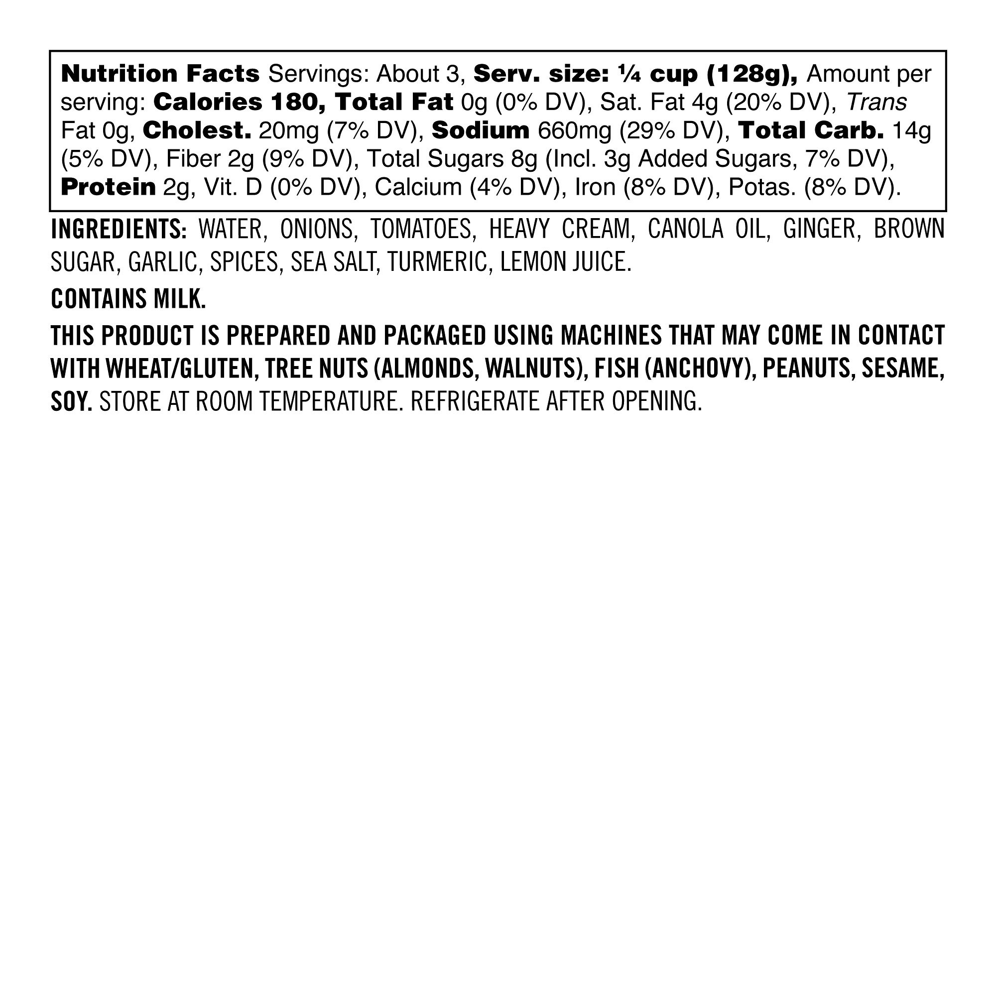 Williams Sonoma Sauté Sauce, Butter Chicken