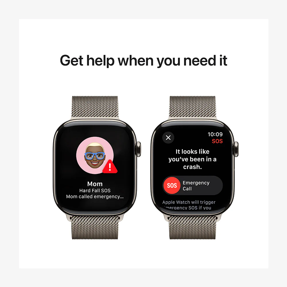 Watch Series 10 GPS + Cellular Titanium Case Milanese Loop