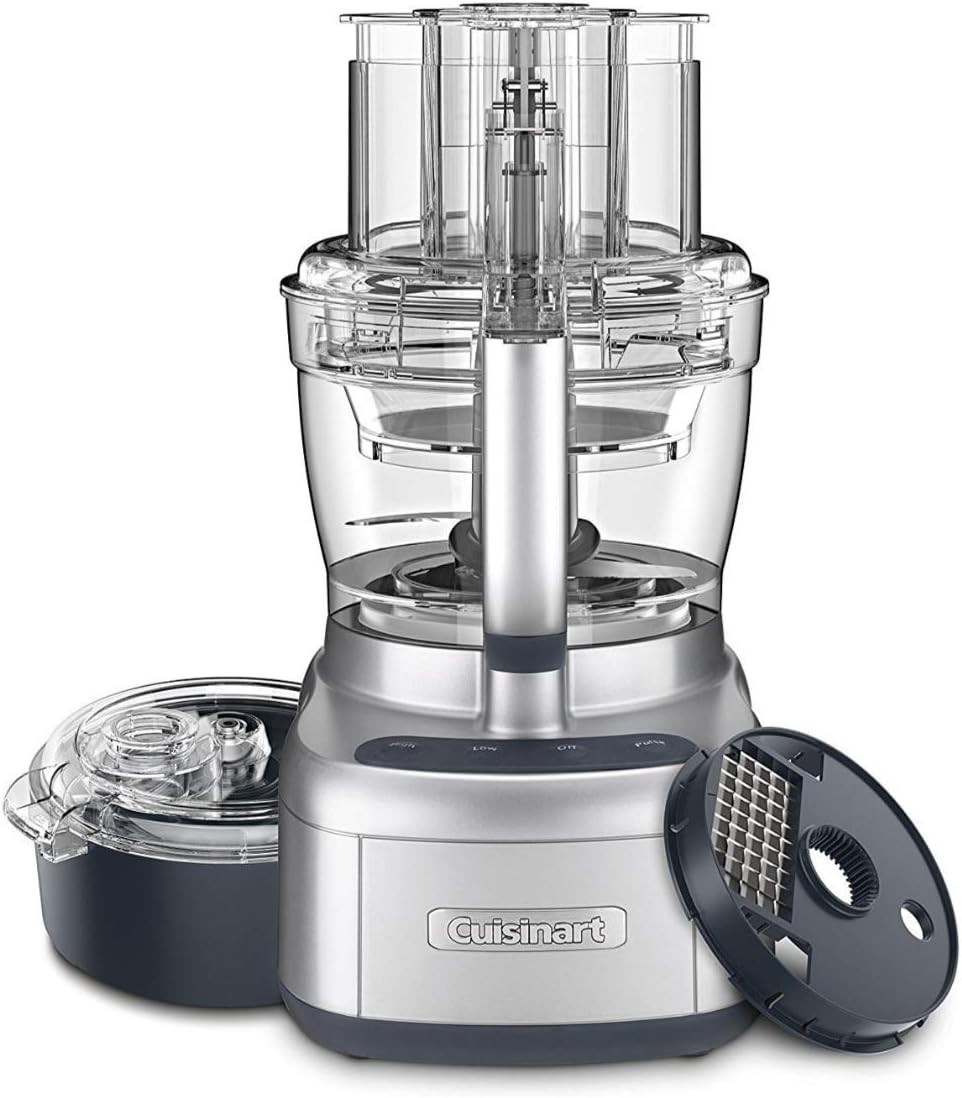 Cuisinart Food Processor 14-Cup Vegetable Chopper for Mincing, Dicing, Shredding, Puree & Kneading Dough, Stainless Steel, DFP-14BCNY
