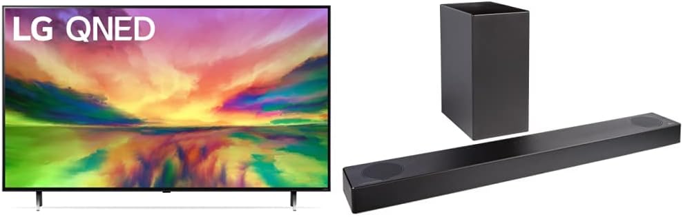 LG QNED80 Series 65-Inch Class QNED Mini LED Smart TV 4K Processor Smart Flat Screen TV for Gaming with Magic Remote AI-Powered 65QNED80URA, 2023 with Alexa Built-in,Black