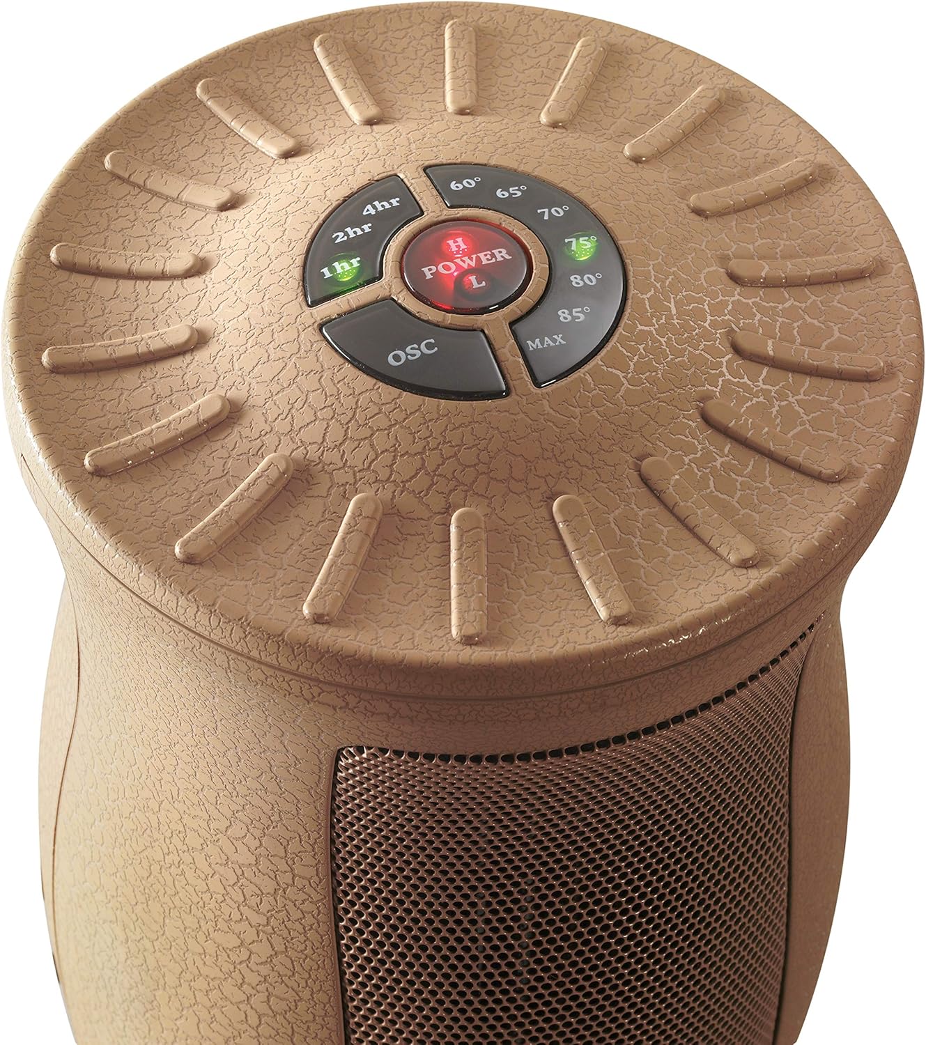Lasko Oscillating Designer Series Ceramic Space Heater for Home with Adjustable Thermostat, Timer and 2-Speeds, 16 Inches, 1500W, Beige, 6405