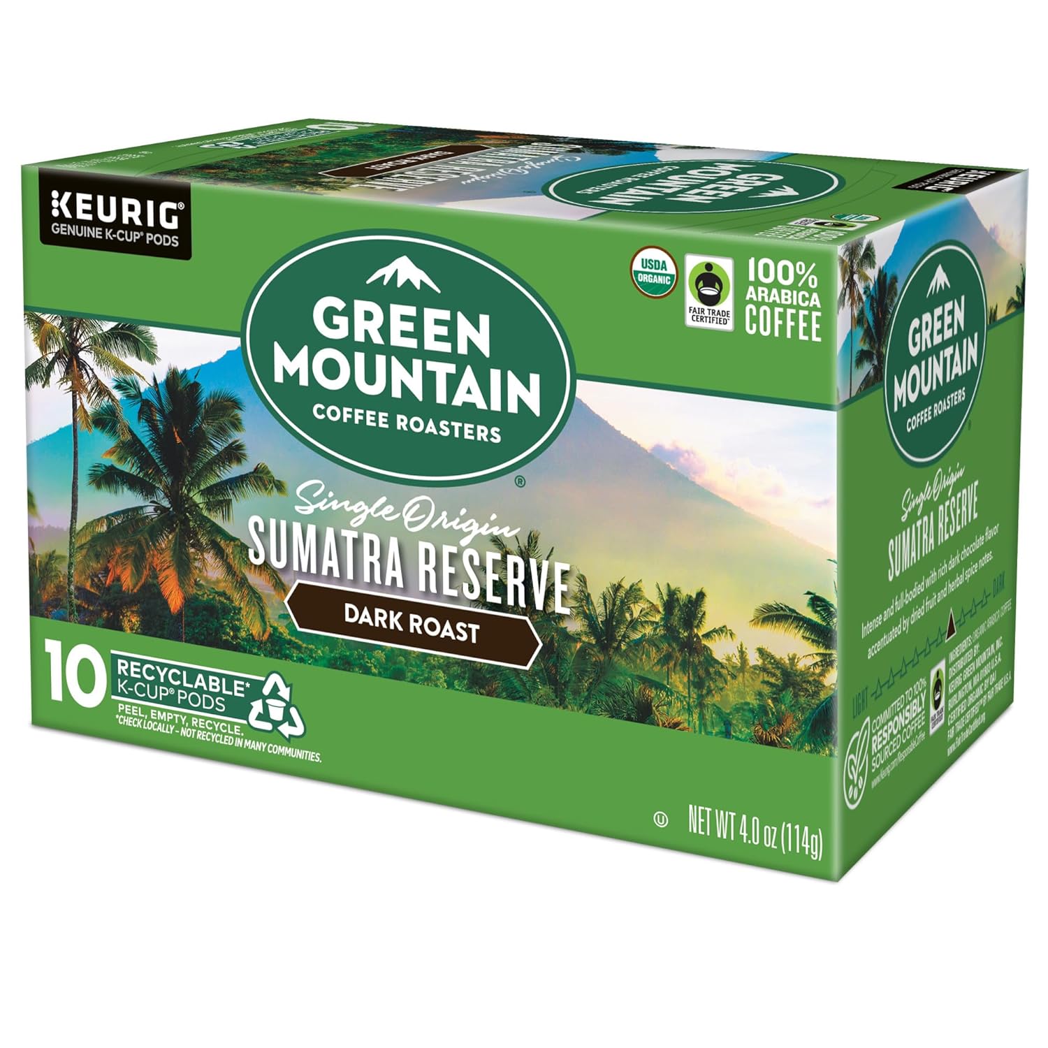Green Mountain Coffee Roasters Dark Magic Keurig Single-Serve K-Cup Pods, Dark Roast Coffee, 72 Count (6 Packs of 12)