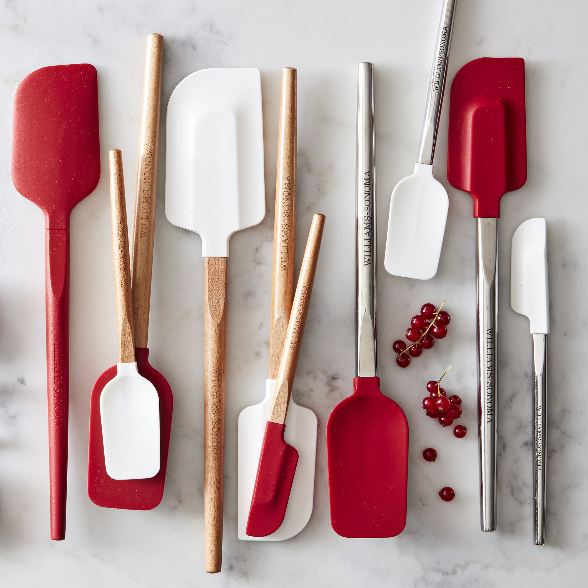 Williams Sonoma Silicone Mini Spatula & Spoonula with Stainless-Steel Handle