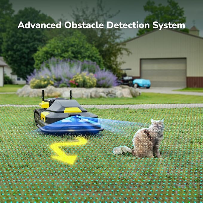 YARBO Robot Lawn Mower, Remote Control Robotic Lawnmower for Large Yard Up to 6 Acres, 70% Steep Slopes, AI Multi-Zone Mapping & 360° Obstacle Avoidance, RTK GPS, Modular Design, Perimeter Wire Free