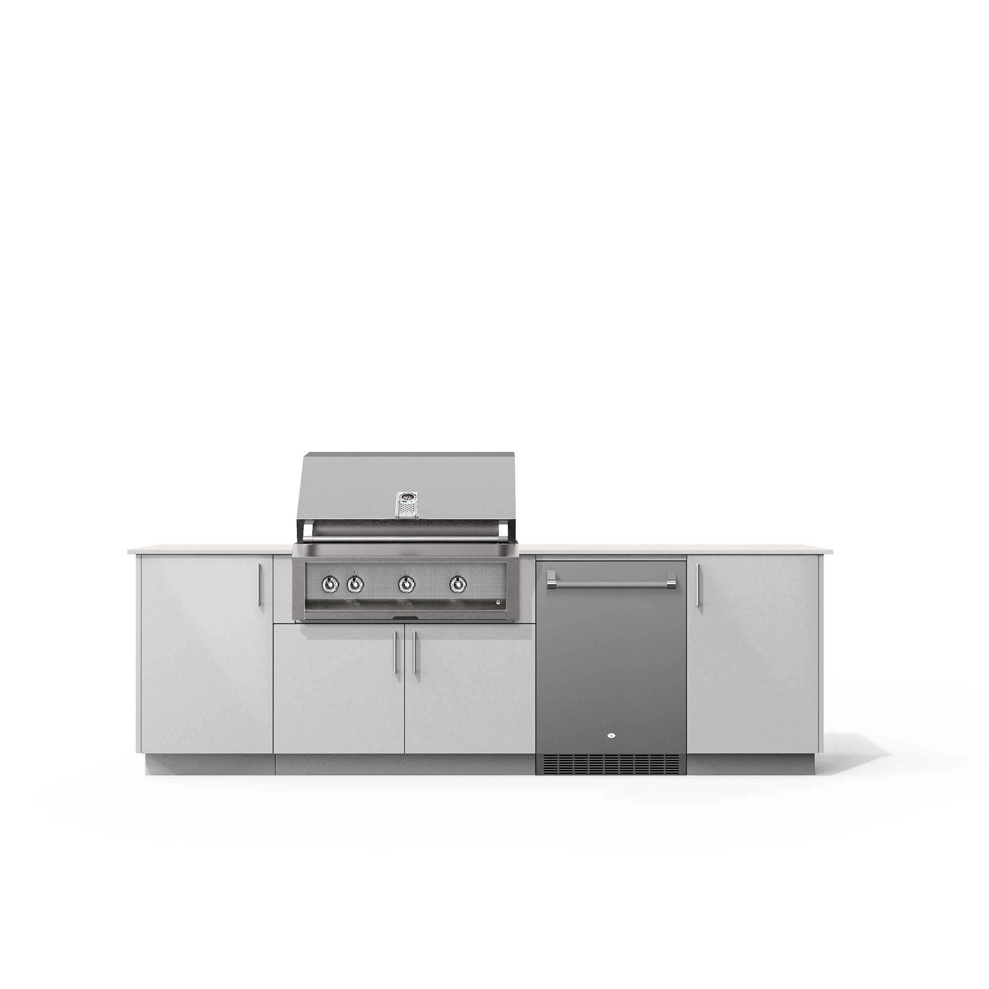 Urban Bonfire Outdoor Kitchen x Twin Eagles 36” Grill and Fridge