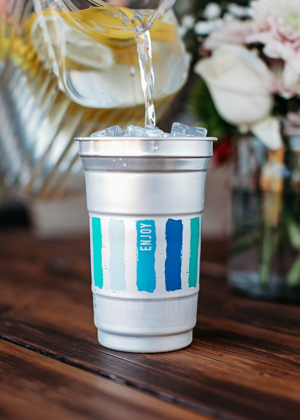 Ball Aluminum Cup Recyclable Party Cups, 20 oz. Cup, 30 Cups Per Pack