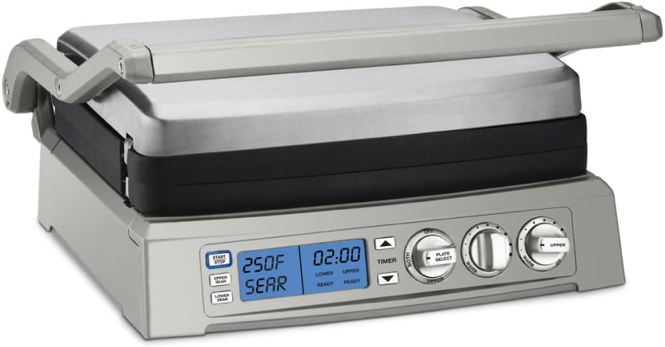 Cuisinart Panini Press, Stainless Steel Griddler, Sandwich Maker & More, 5-IN-1, GR-4NP1