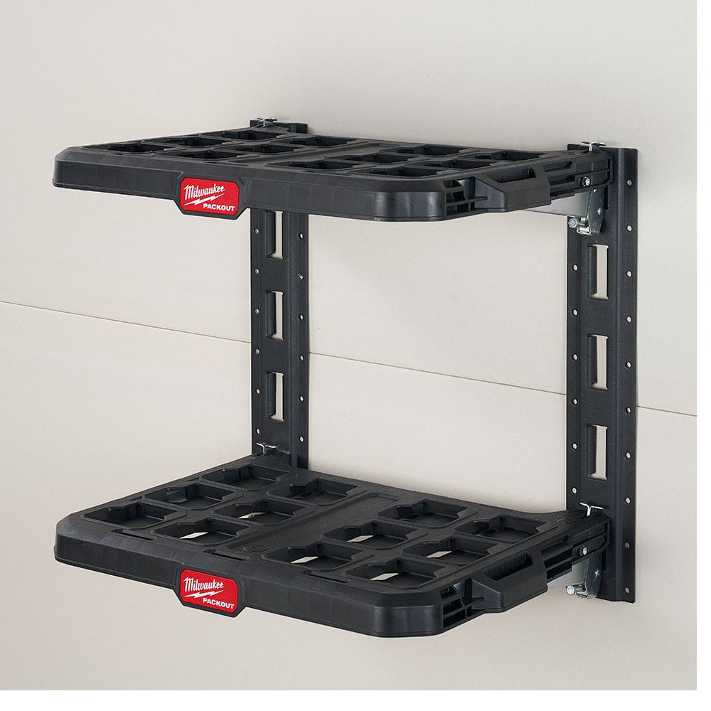 MILWAUKEE 2-Piece Vertical E-Track Rails for PACKOUT™ Racking Shelves 48228482