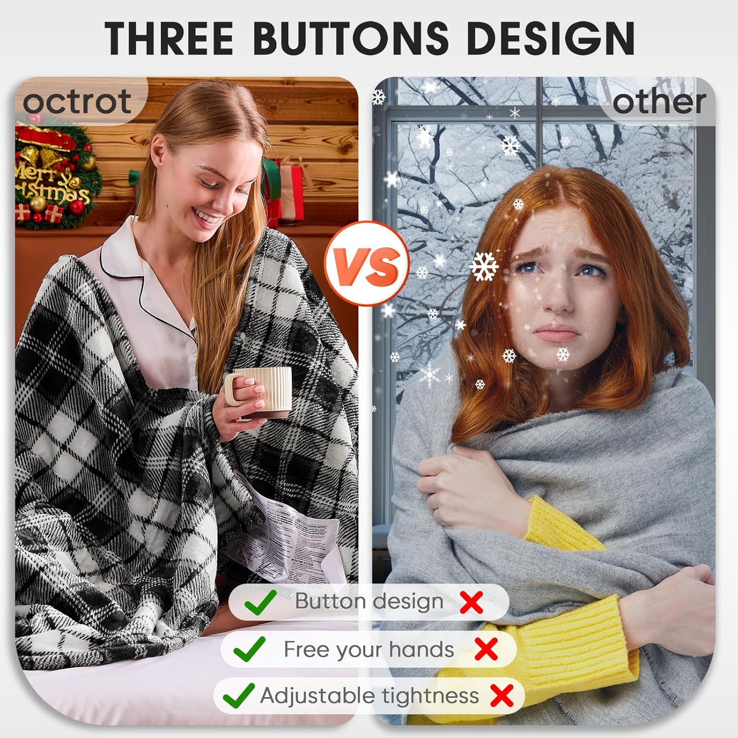 Heated Blanket Electric Throw, 50X60, Heating Throw with 10 Heating Levels/8 Hours Auto Off, Navy Blue Plaid Checkered Sherpa Blanket Warmer for Adults, Washable Blanket Gift for Couch Bed Office, ETL