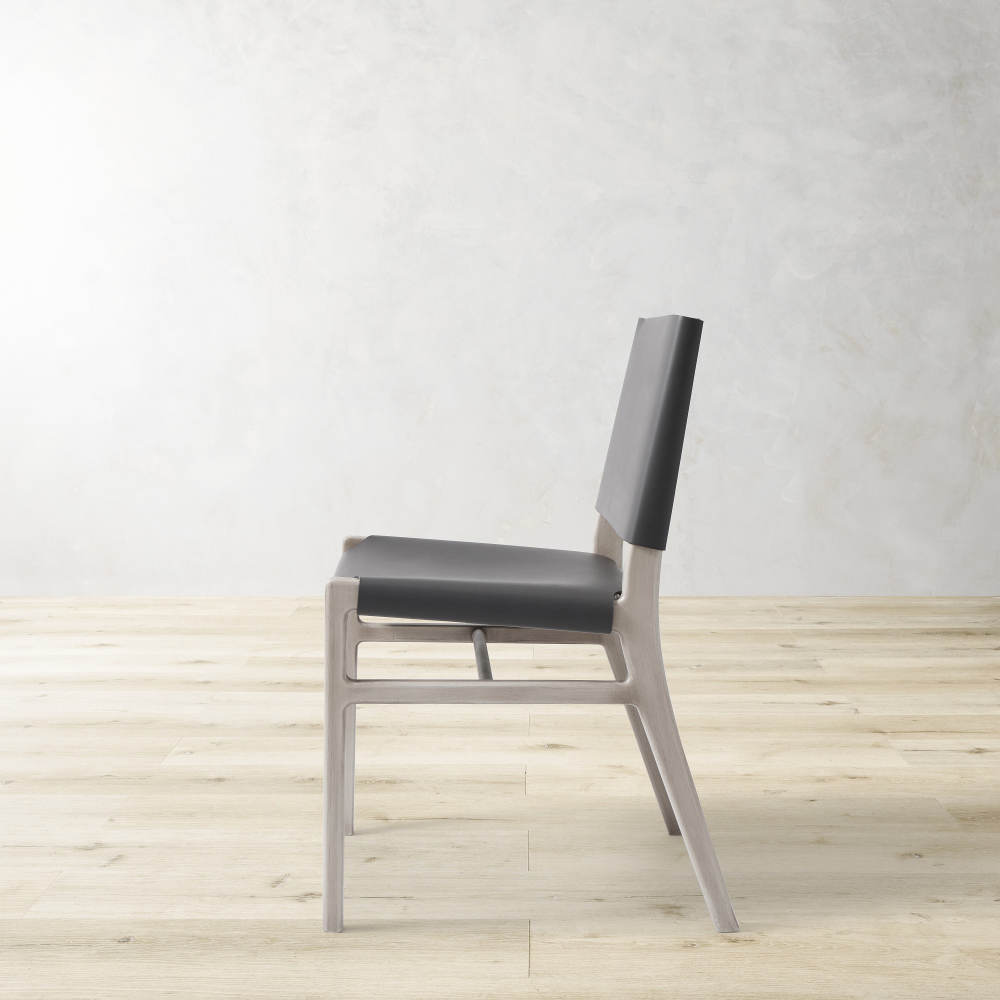 Stratton Leather Slung Side Chair