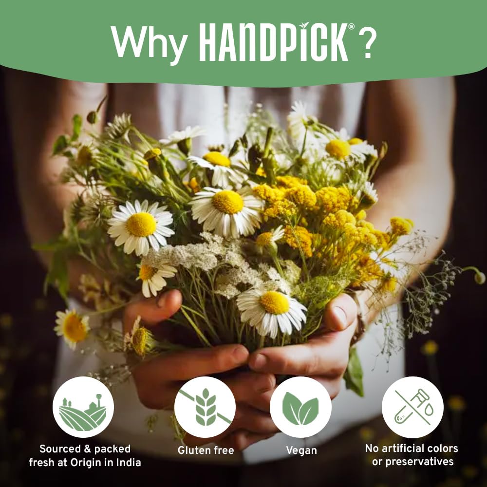 HANDPICK, Peppermint Tea, Eco-Conscious Tea Bags - 100 Count | Caffeine Free, Non-GMO | Minty, Fresh & Cool flavor | Direct From Source