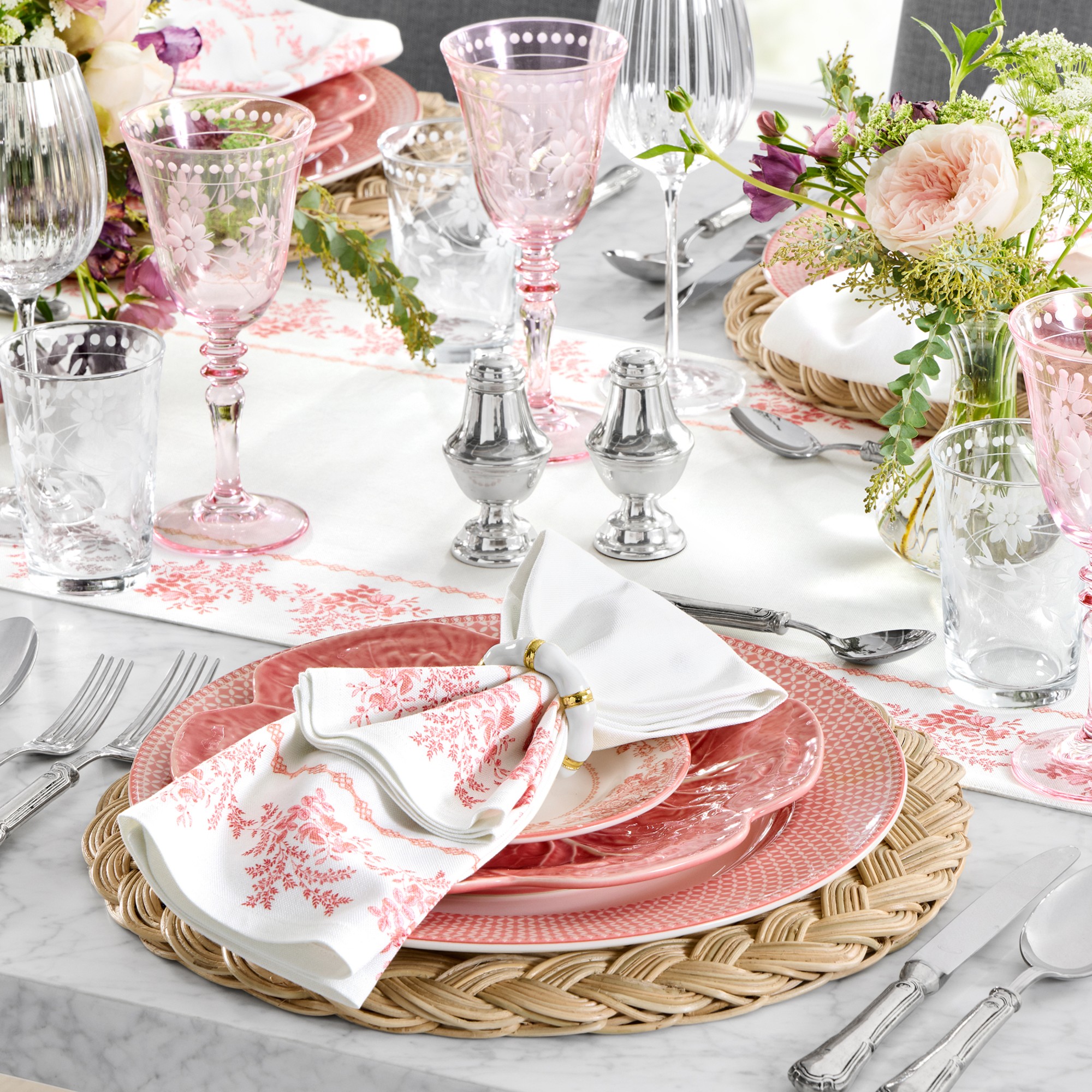 English Floral Table Runner