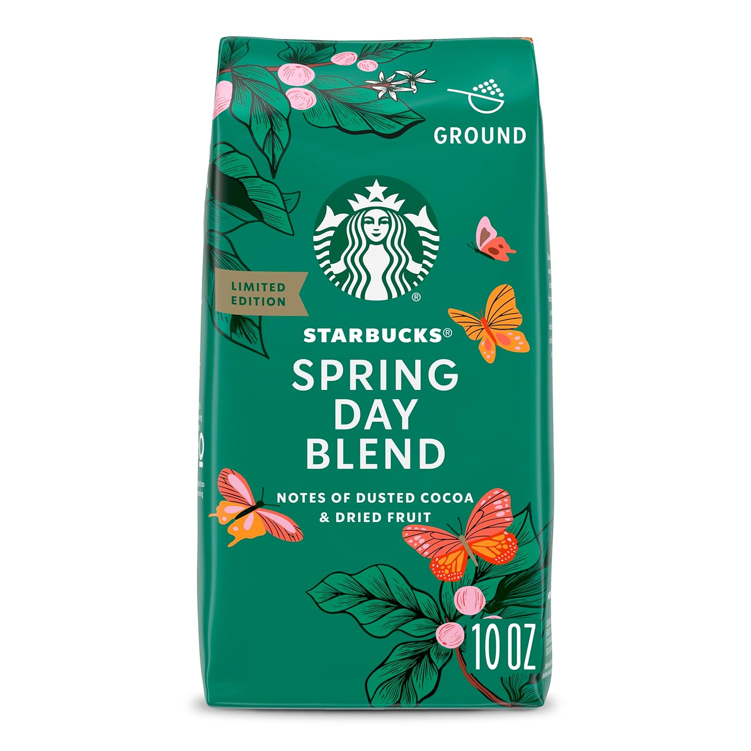 Starbucks Ground Coffee, Medium Roast Coffee, Pike Place Roast, 100% Arabica, 1 Bag (28 Oz)