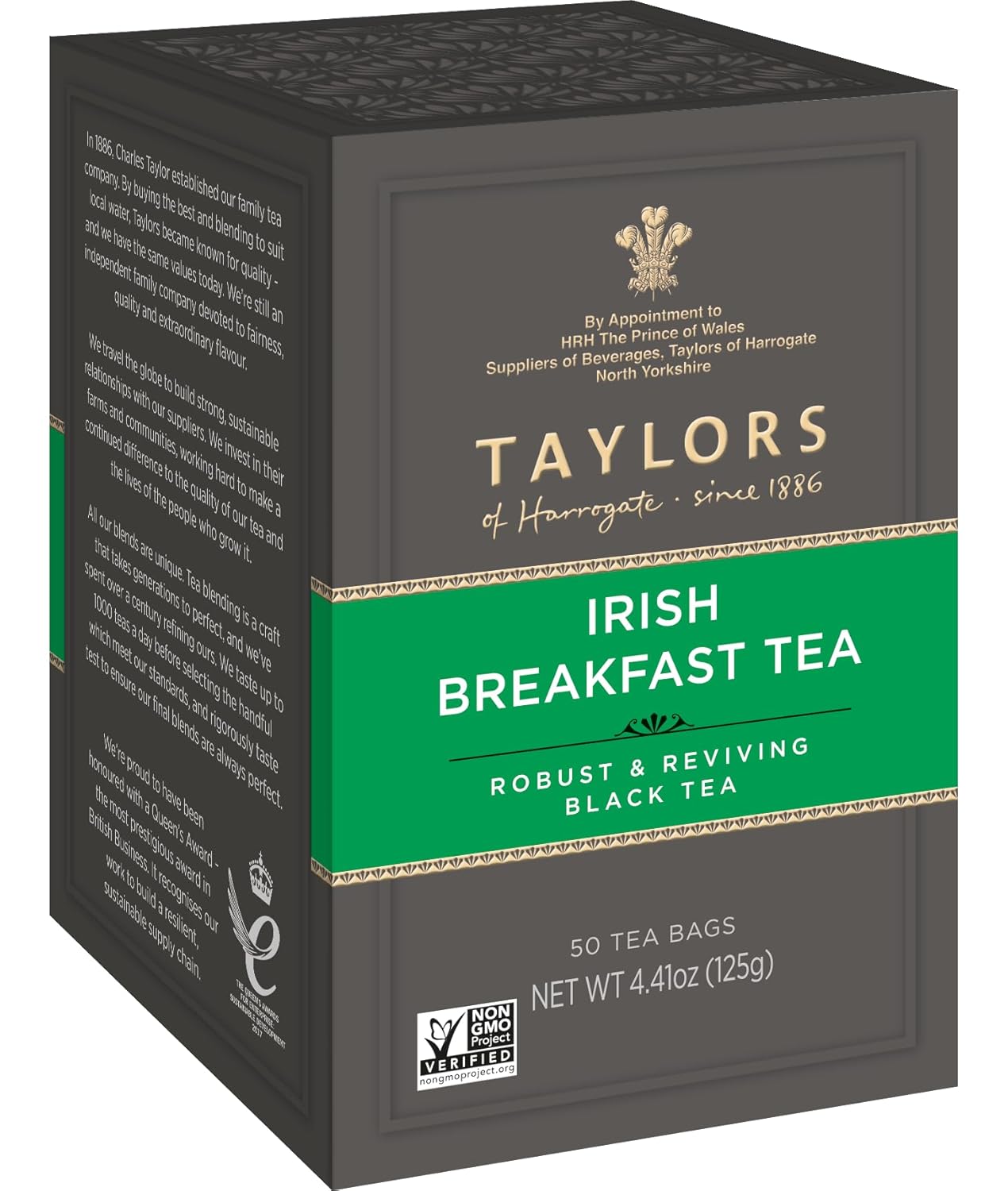 Taylors of Harrogate Organic Peppermint Herbal Tea, 50 Count