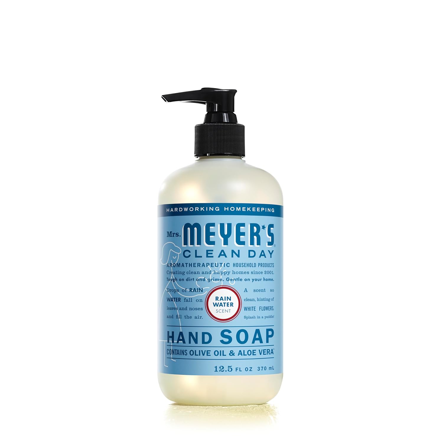 MRS. MEYER'S CLEAN DAY Hand Soap, Made with Essential Oils, Biodegradable Formula, Honeysuckle, 12.5 fl. oz - Pack of 3