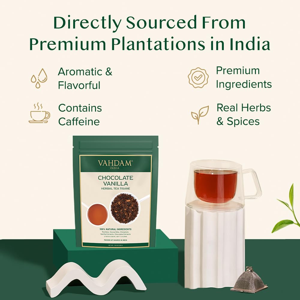 VAHDAM, Organic Turmeric Ginger Herbal Tea Bags (100 Pyramid Tea Bags) Caffeine Free, Non GMO, Gluten Free | 100% Pure Herbal Blend - Savory & Spicy | Plant-Based Tea Bags | Resealable Ziplock Pouch