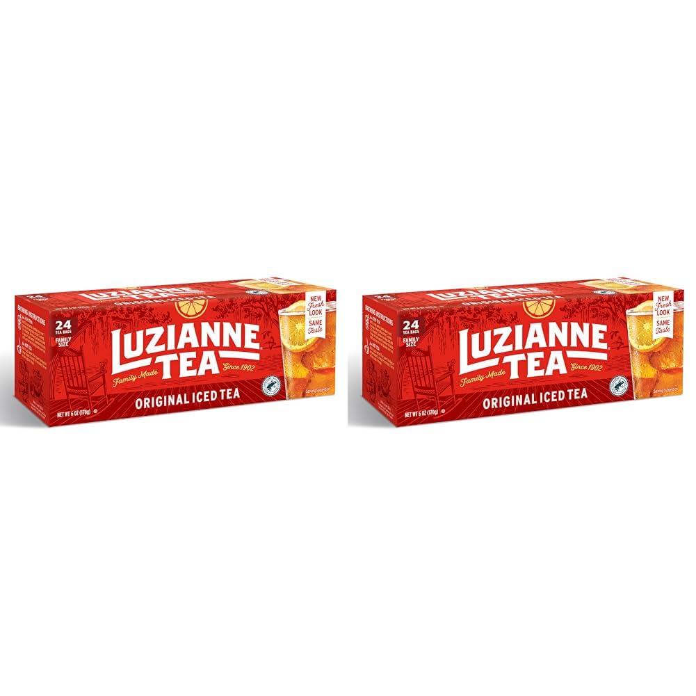 Luzianne Unsweetened Iced Tea Bags, Gallon Size, 24ct Box (Pack of 1)