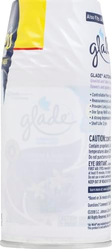 Glade Automatic Spray Air Freshener Refill, Scented Air Freshener for Home and Bathroom, Clean Linen, 6.2 Oz, 2 Count