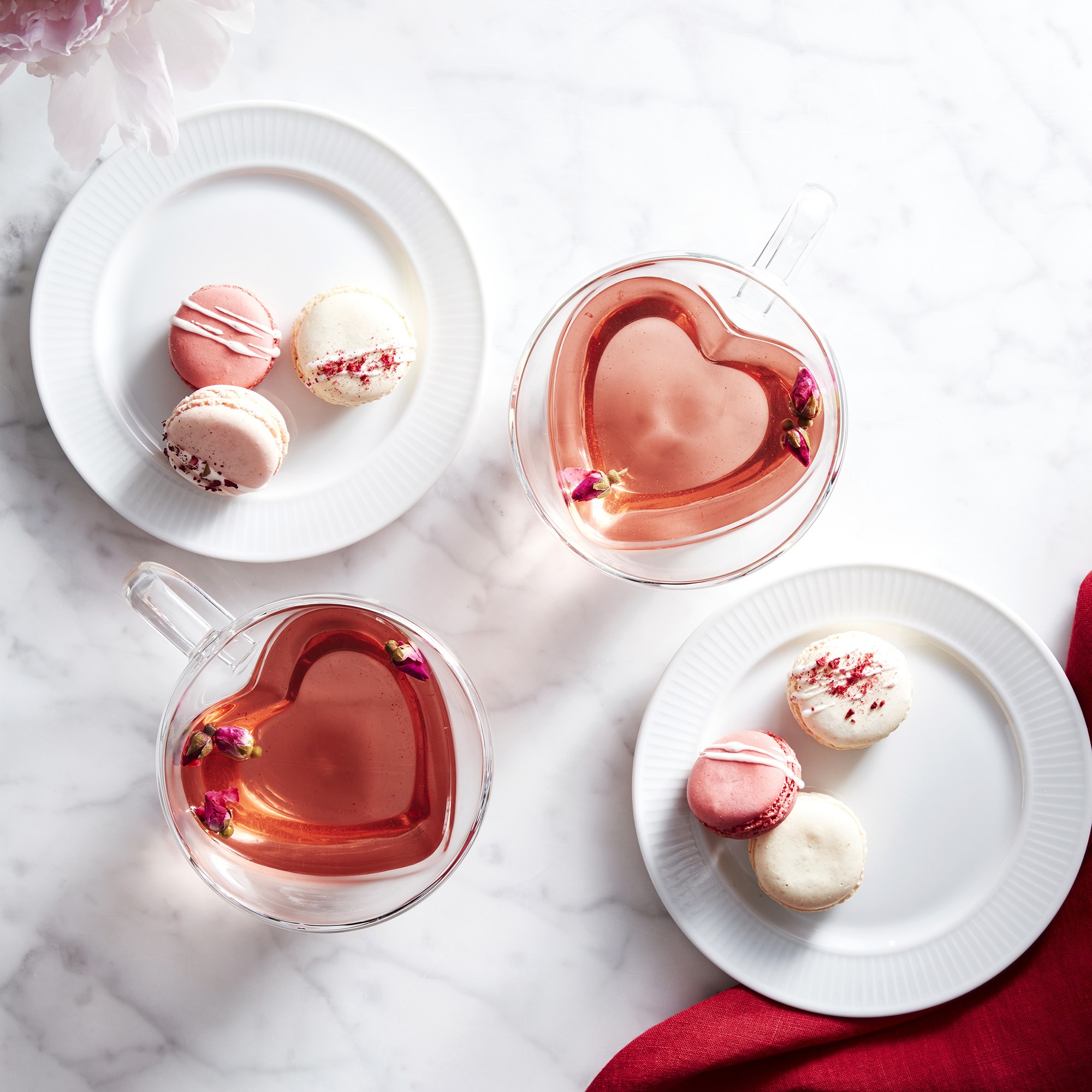 Heart Double-Wall Latte Mugs