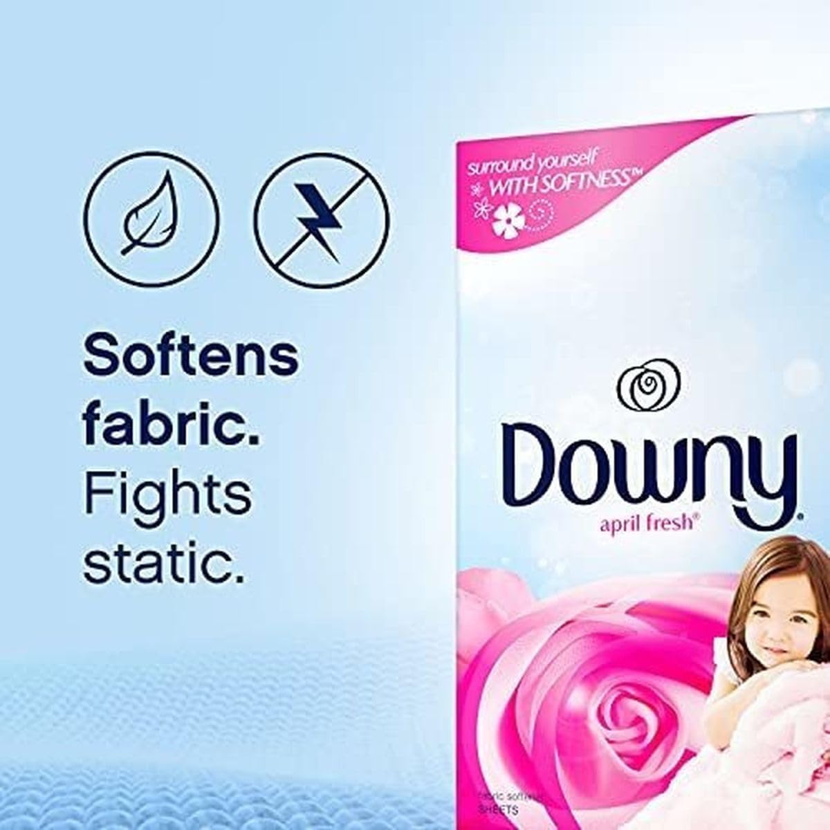 Downy Dryer Sheets Laundry Fabric Softener, April Fresh, 240 count