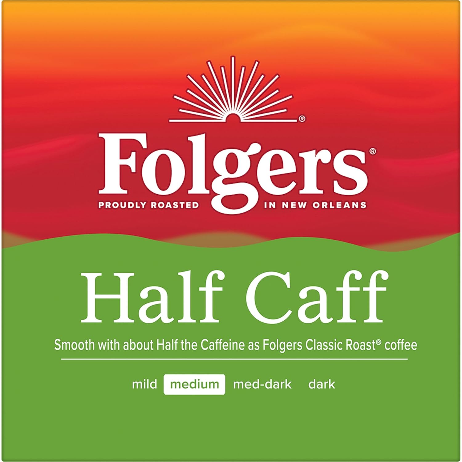 Folgers Classic Roast Medium Roast Coffee, 72 Keurig K-Cup Pods