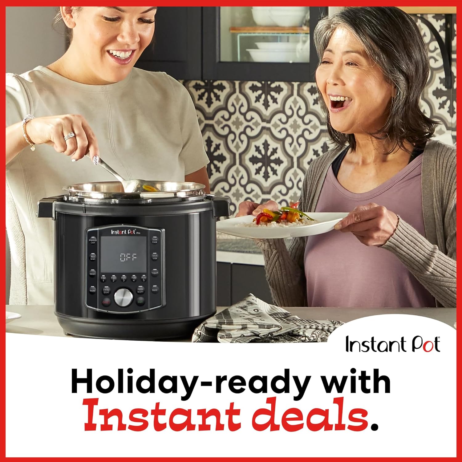 Instant Pot Pro 10-in-1 Pressure Cooker, Slow Cooker, Rice/Grain Cooker, Steamer, Sauté, Sous Vide, Yogurt Maker, Sterilizer, and Warmer, Includes App With Over 800 Recipes, Black, 6 Quart