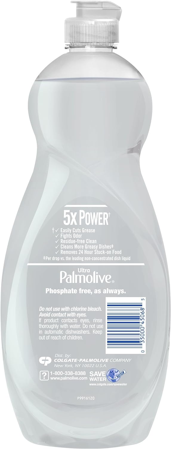 Palmolive Ultra Dishwashing Liquid Dish Soap, Oxy Power Degreaser - 32.5 Fl Oz (Pack of 4)