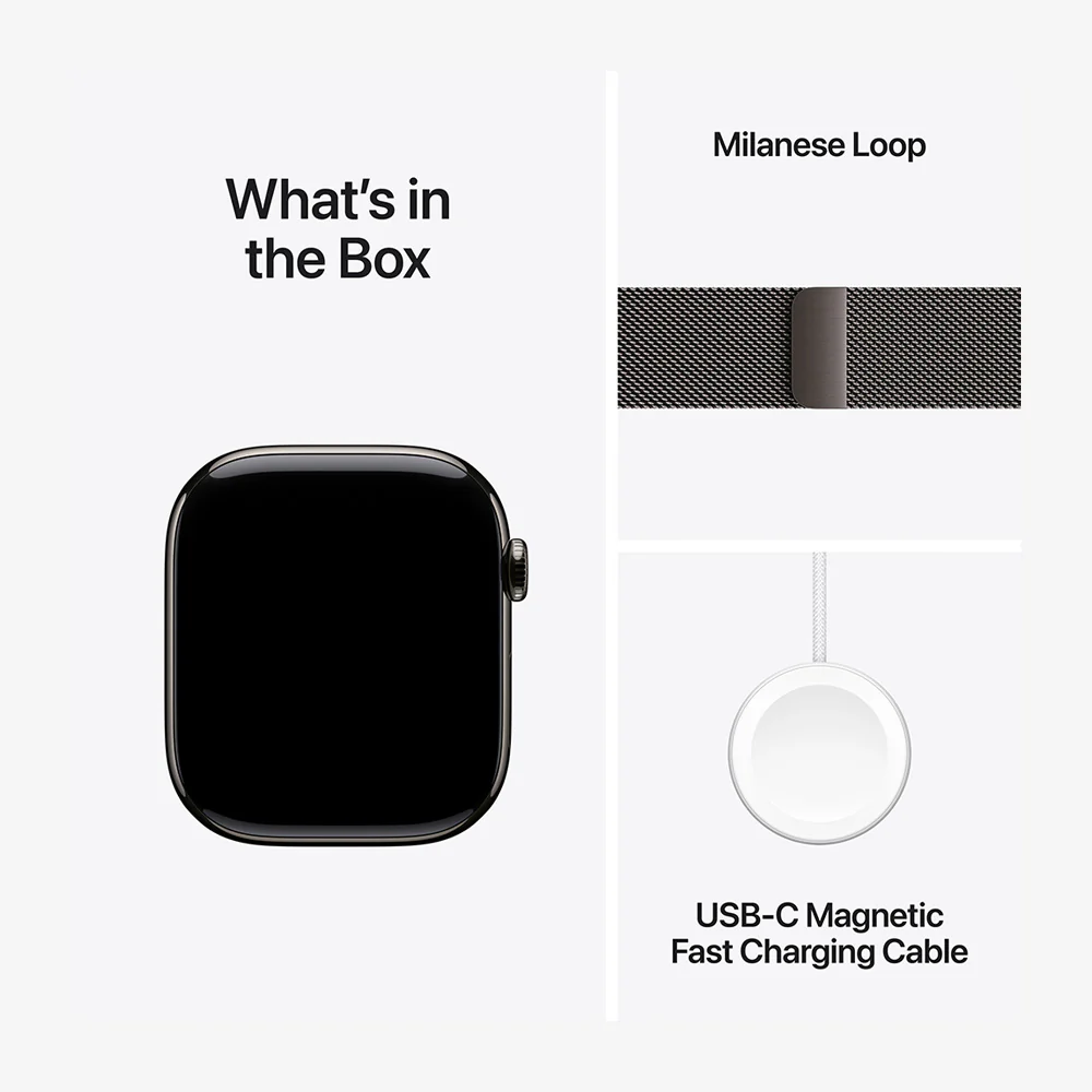 Watch Series 10 GPS + Cellular Titanium Case Milanese Loop