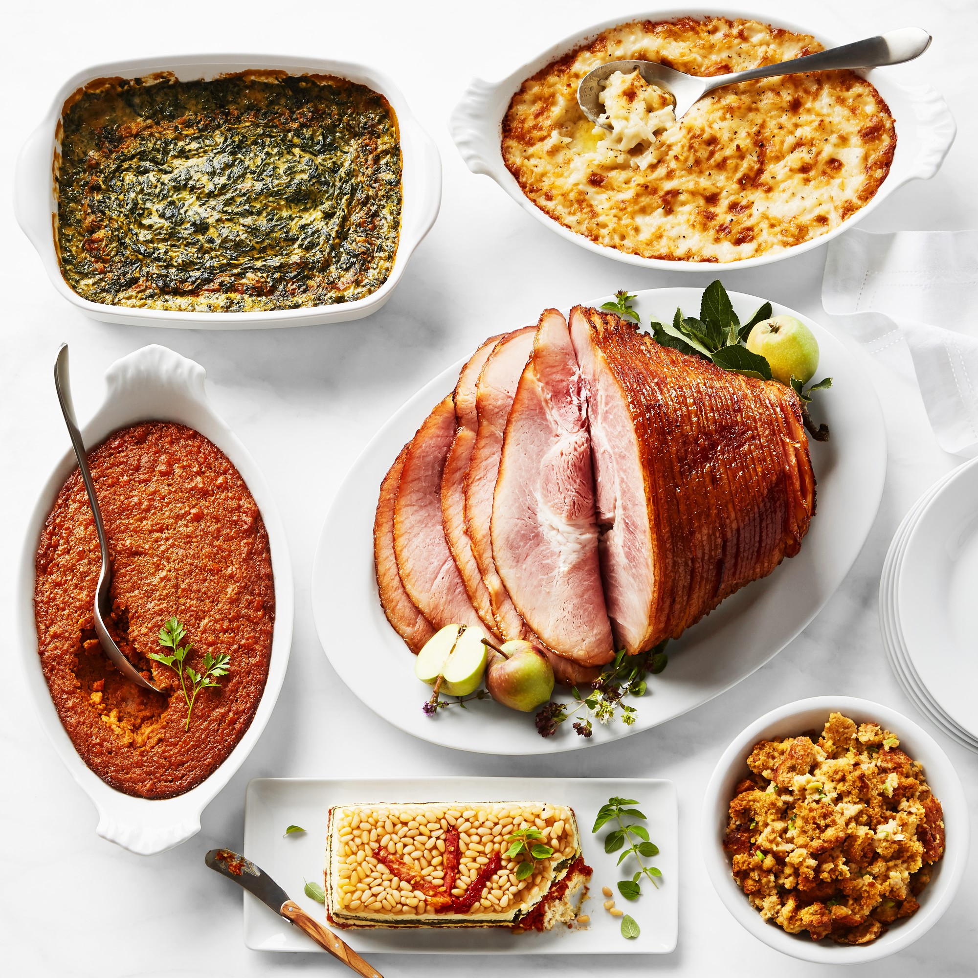 Complete Southern Honey-Glazed Ham Dinner, Serves 10