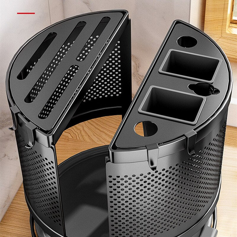 360° Rotating Kitchen Organizer Shelf Box