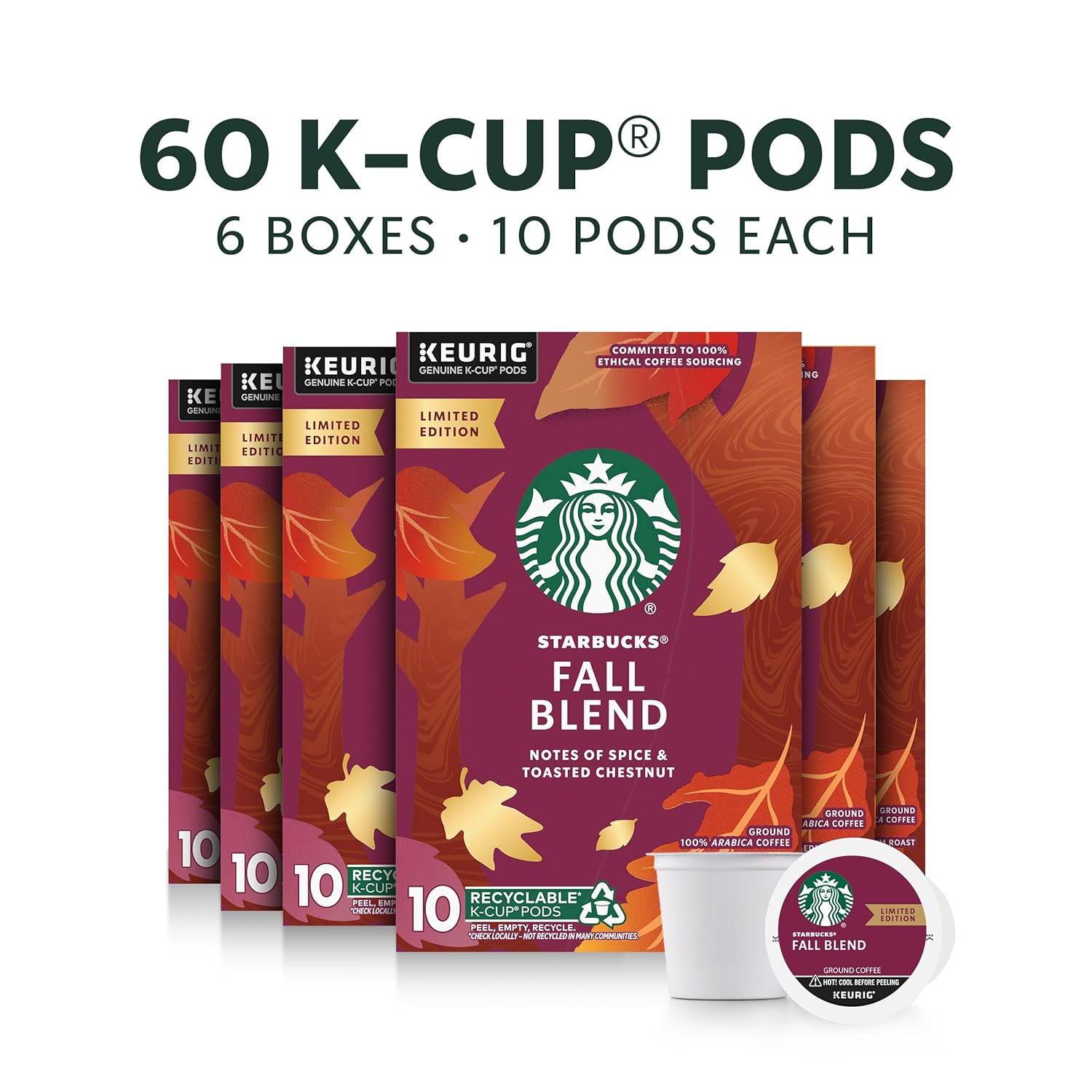 Starbucks K-Cup Coffee Pods, Medium Roast Coffee, Pike Place Roast for Keurig Brewers, 100% Arabica, 4 boxes (96 pods total)