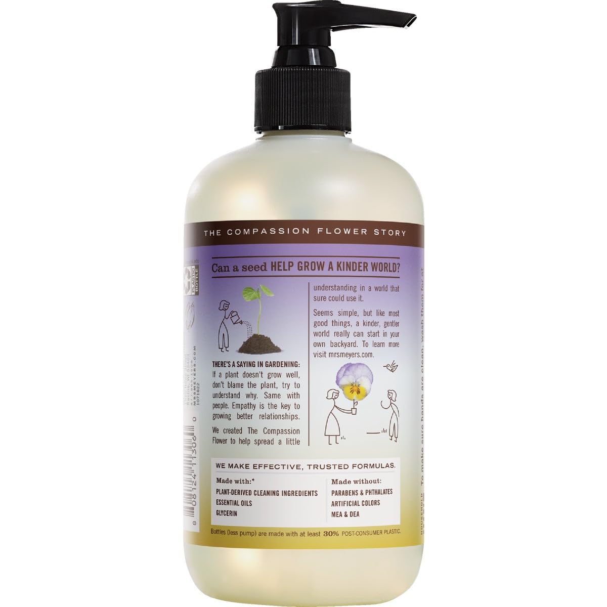 MRS. MEYER'S CLEAN DAY Hand Soap, Made with Essential Oils, Biodegradable Formula, Honeysuckle, 12.5 fl. oz - Pack of 3