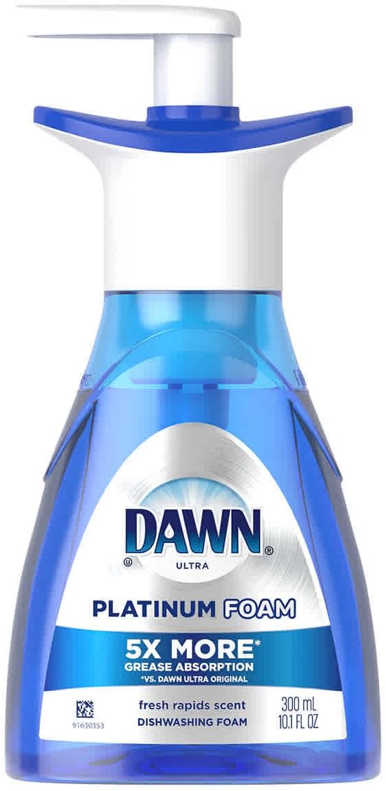 Dawn Ultra Platinum Foam Dishwashing Foam, Fresh Rapids Scent, 10.1 fl oz (Packaging May Vary)