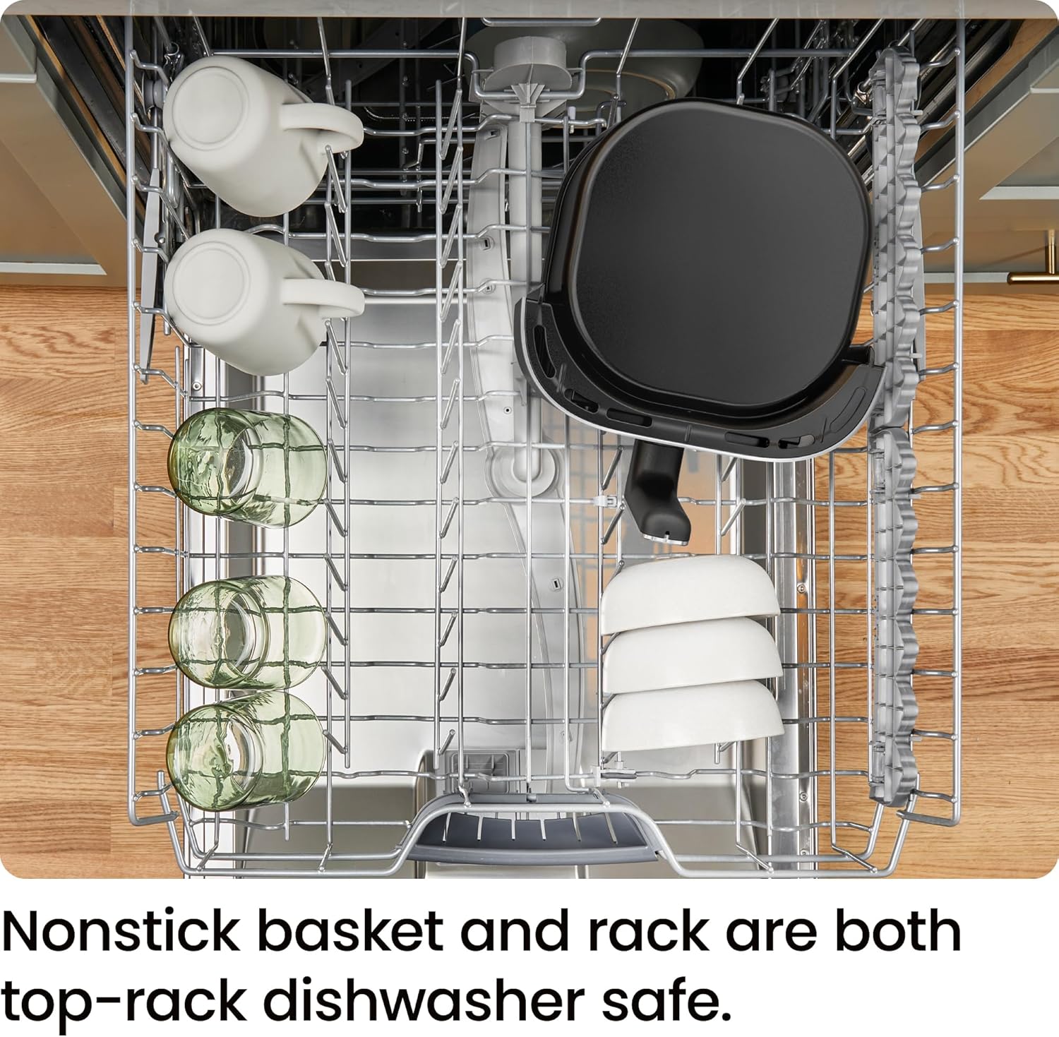 CHEFMAN 2 Qt Mini Air Fryer – Digital Space-Saving Compact Air Fryer with Nonstick and Dishwasher Safe Basket, Quick & Easy Meals in Minutes, Features Digital Timer and Shake Reminder – Grey