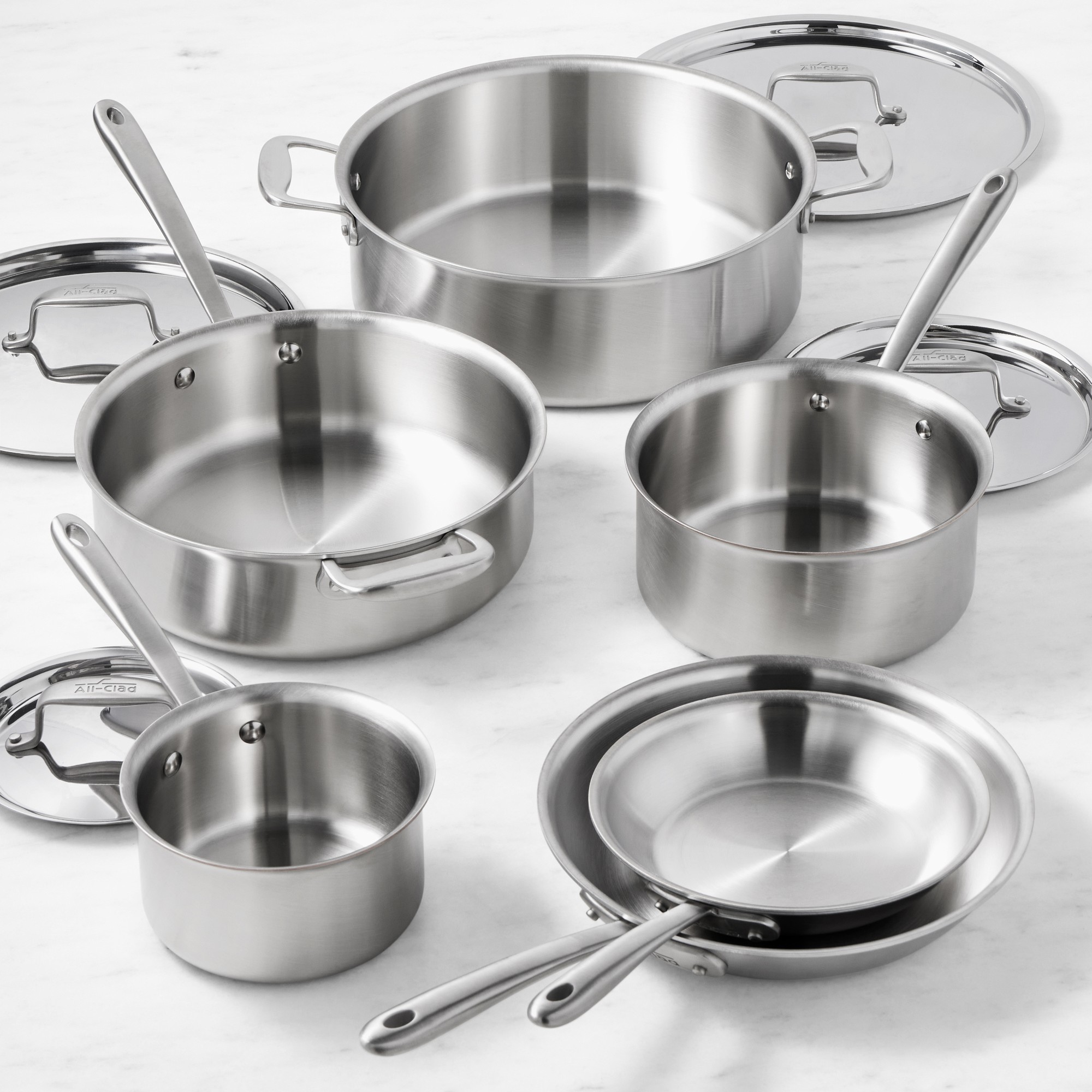 All-Clad Collective Stainless-Steel 10-Piece Cookware Set
