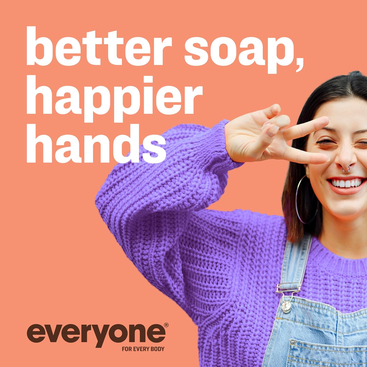 Everyone Liquid Hand Soap, 12.75 Ounce (Pack of 3), Meyer Lemon and Mandarin, Plant-Based Cleanser with Pure Essential Oils