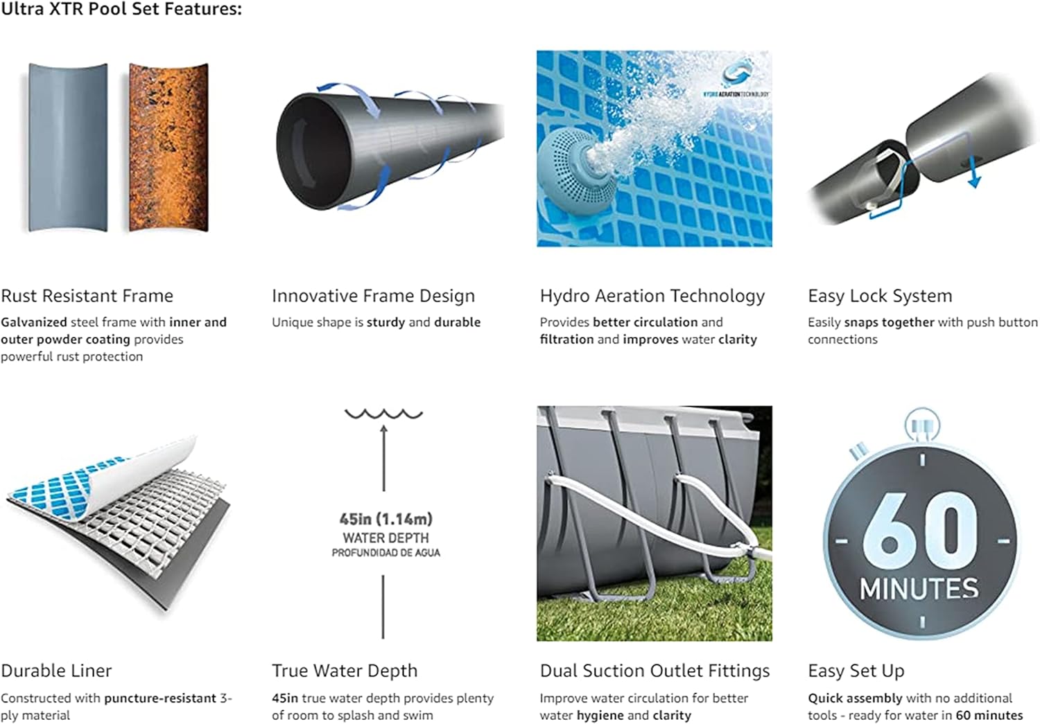 Intex 32' x 16' x 52